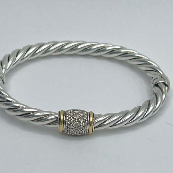 DAVID YURMAN Sterling Silver
Diamond 6mm Metro Cable Station - Picture 2 of 11